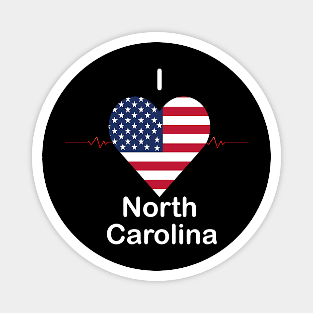 i love North Carolina Magnet by FUNEMPIRE